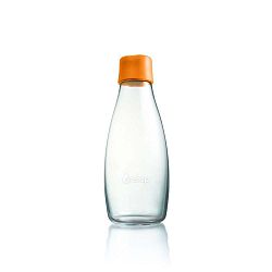 Narancssárga üvegpalack élettartam garanciával, 500 ml - ReTap
