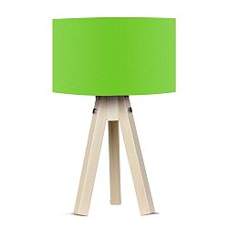 Naturel asztali lámpa zöld lámpaburával - Kate Louise