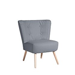Neele Leather Gray szürke fotel - Max Winzer
