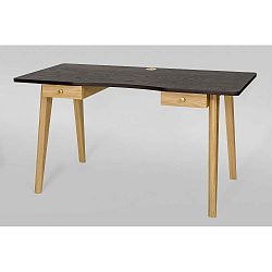 Nice íróasztal sötétszürke asztallappal - Woodman