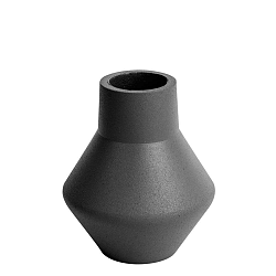 Nimble Angled fekete váza, ⌀ 9 cm - PT LIVING
