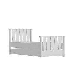 Nobe White fehér egyszemélyes ágy, 104 x 201 cm
