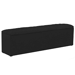 Nova fekete puff tárolóval, 160 x 47 cm - Windsor & Co Sofas