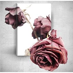 Old Roses 3D fali kép, 40 x 60 cm - Mosticx