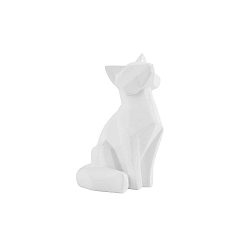 Origami Fox matt fehér szobor, magasság 15 cm - PT LIVING