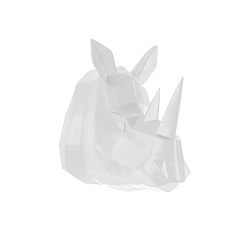 Origami Rhino matt fehér falifogas - PT LIVING