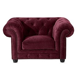 Orleans Velvet burgundi vörös fotel - Max Winzer