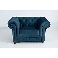 Orleans Velvet kék fotel - Max Winzer