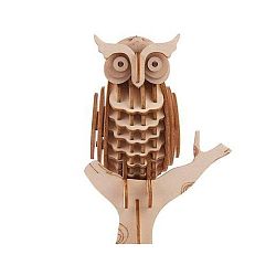 Owl 3D puzzle balsafából - Kikkerland