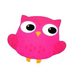 Owl fukszia rózsaszín gyerekszőnyeg, 66 x 66 cm - Zala Living