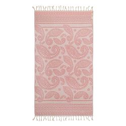 Paisley rózsaszín hammam fürdőlepedő, 180 x 95 cm - Begonville