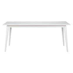 Pan fehér étkezőasztal tölgyfamintás asztallappal, 180 x 90 cm - Folke
