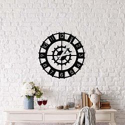 Patara Clock fekete fém falióra, ⌀ 50 cm