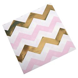 Pattern Works Zig 16 db-os rózsaszín papírszalvéta szett - Neviti