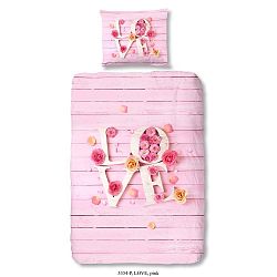 Pinkie Love egyszemélyes gyermek ágyneműhuzat tiszta pamutból, 140 x 200 cm - Good Morning