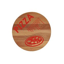 Pizza bükkfa tálalódeszka/vágódeszka, ø 30 cm - Bisetti