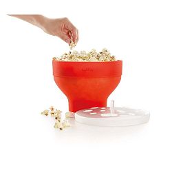 Popcorn narancssárga szilikon popcorn készítő edény - Lékué
