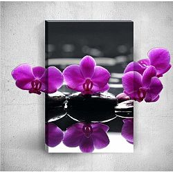 Purple Flowers 3D fali kép, 40 x 60 cm - Mosticx