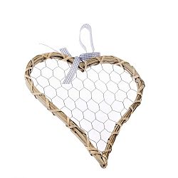 Rattano Heart Tres függő, szív alakú dekoráció - Dakls