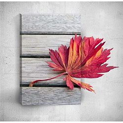 Red Leaf 3D fali kép, 40 x 60 cm - Mosticx