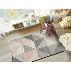 Retudo Naia rózsaszín-szürke szőnyeg, 80 x 150 cm - Universal