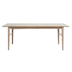 Rocca kinyitható fehér tölgy étkezőasztal, 100 x 205/295 cm - Unique Furniture