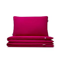 Rózsaszín pamut ágyneműhuzat garnitúra, egyszemélyes ágyhoz, 140 x 200 cm - Mumla