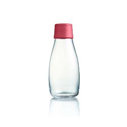 Rózsaszín üvegpalack élettartam garanciával, 300 ml - ReTap