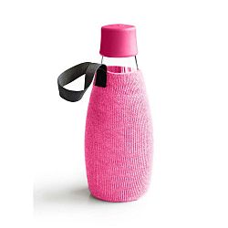 Rózsaszín üvegpalack élettartam garanciával, 500 ml - ReTap
