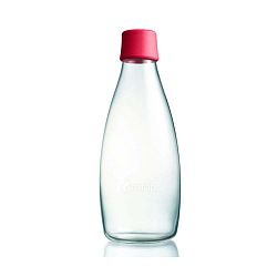 Rózsaszín üvegpalack élettartam garanciával, 800 ml - ReTap