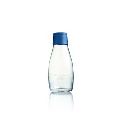 Sötétkék üvegpalack élettartam garanciával, 300 ml - ReTap