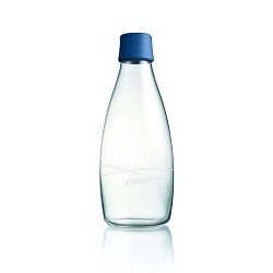 Sötétkék üvegpalack élettartam garanciával, 800 ml - ReTap