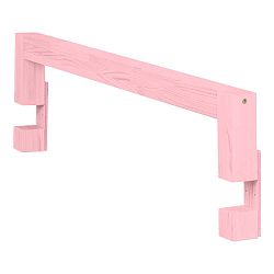Safety rózsaszín fenyő ágyra szerelhető oldalfal, hosszúsága 90 cm - Benlemi