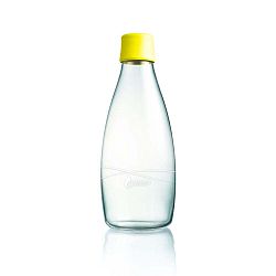 Sárga üvegpalack élettartam garanciával, 800 ml - ReTap