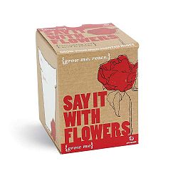 Say It With Flowers növénytermesztő készlet rózsamagokkal - Gift Republic