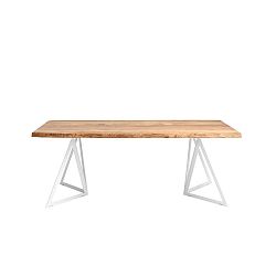 Sherwood étkezőasztal tölgyfa asztallappal, 200 x 100 cm - Custom Form