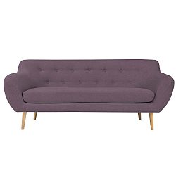 Sicile lila 3 személyes kanapé világos lábakkal - Mazzini Sofas