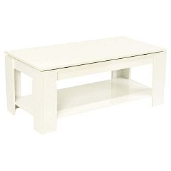 Simply fehér dohányzóasztal felnyitható asztallappal - Evergreen House