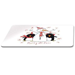 Singing Penguins tálca karácsonyi motívummal, 23,3 x 14,3 cm - PPD