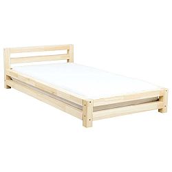 Single fenyő egyszemélyes ágy, 80 x 160 cm - Benlemi