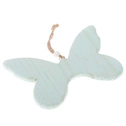 So Cute Butterfly világoszöld, függő dekoráció fából - Dakls