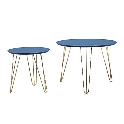 Sparks 2 db kisasztal, kék asztallappal - Karlsson