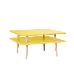 Square sárga dohányzóasztal, 68 x 68 cm - Ragaba