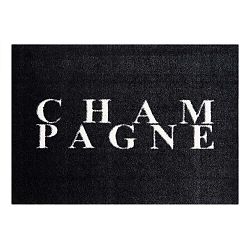 StateMat Champagne fekete lábtörlő, 50 x 75 cm - Mint Rugs