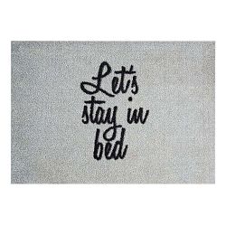 StateMat Let's Stay In Bed szürke lábtörlő, 50 x 75 cm - Mint Rugs