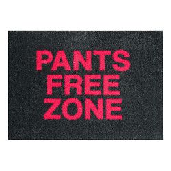 StateMat Pants Free Zone fekete lábtörlő, 50 x 75 cm - Mint Rugs