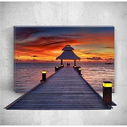 Sunset Dock 3D fali kép, 40 x 60 cm - Mosticx