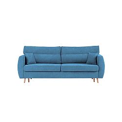 Sydney háromszemélyes kék kinyitható kanapé tárolóval, 231 x 98 x 95 cm - Cosmopolitan design