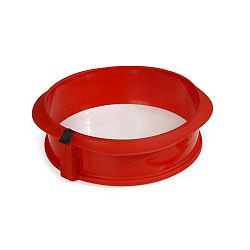 Szétnyitható piros szilikon tortasütő forma, ⌀ 30 cm - Lékué