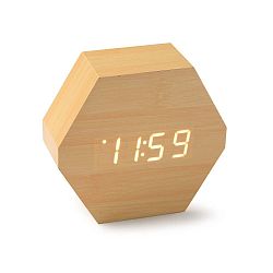 Table Clock LED asztali óra, bambuszból - Versa